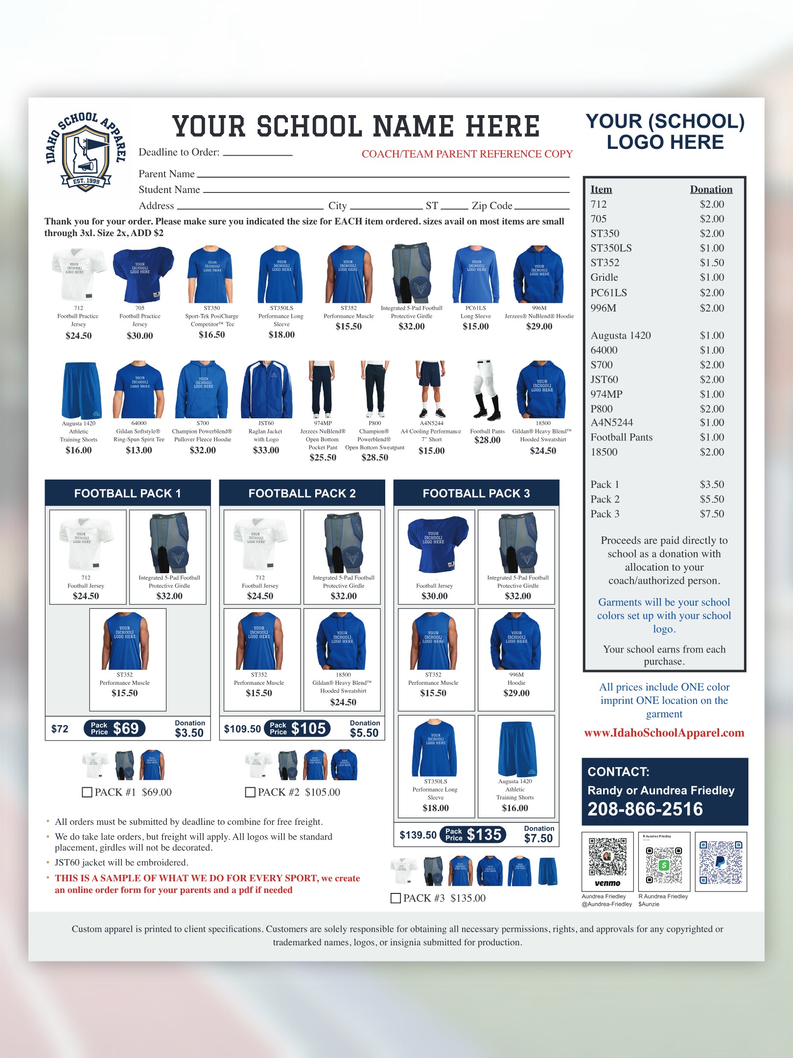 Exhibit A: Wholesale Order Form Sample