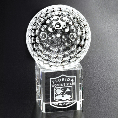 Stratus 3D Crystal Golf Award (#9280)