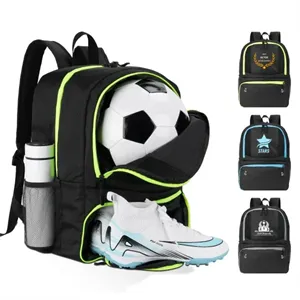Waterproof Soccer Backpack with Ball & Cleats Compartments